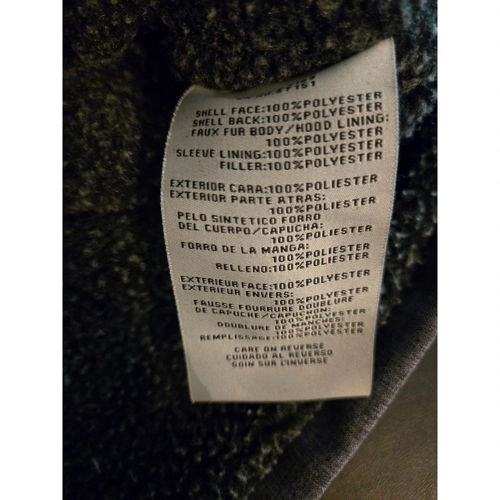 Levis Mens‎ Medium Gray Hooded Softshell Jacket Sherpa Lined Full Zip Coat
